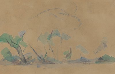 サント・ヴィクトワール山[正面] 作： Paul Cézanne