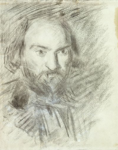 自画像;自画像、1874年頃 作： Paul Cézanne