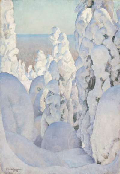 キナミの冬景色、1923年。 作： Pekka Halonen