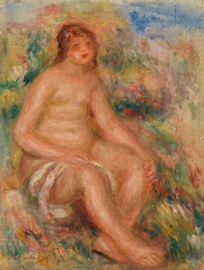 入浴者 作： Pierre Auguste Renoir