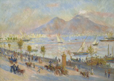 ナポリ湾、夕方、1881 作： Pierre Auguste Renoir