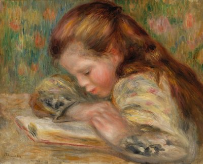 子供の読書 作： Pierre Auguste Renoir