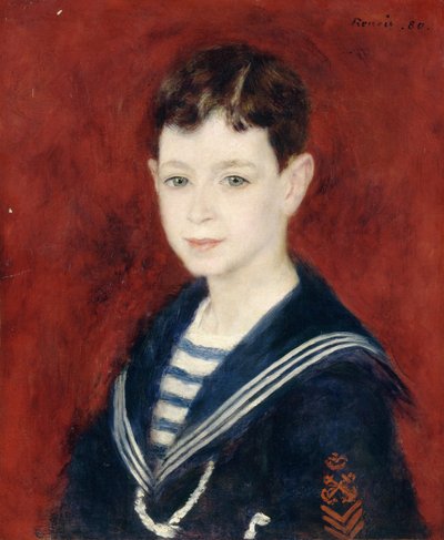 少年としてのフェルナンドハルフェン、1880年 作： Pierre Auguste Renoir