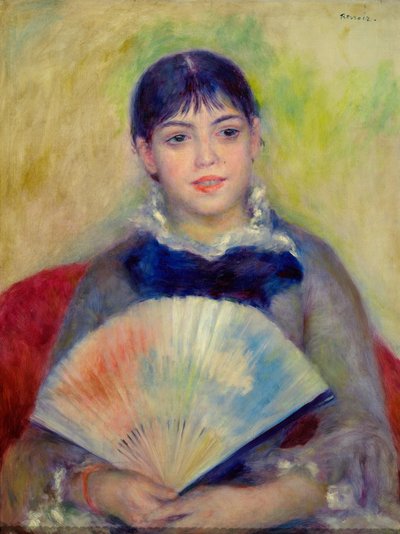 扇子を持つ少女 作： Pierre Auguste Renoir