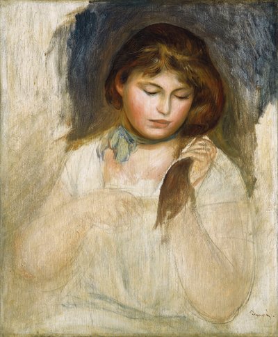 ガブリエルの頭、1895 作： Pierre Auguste Renoir