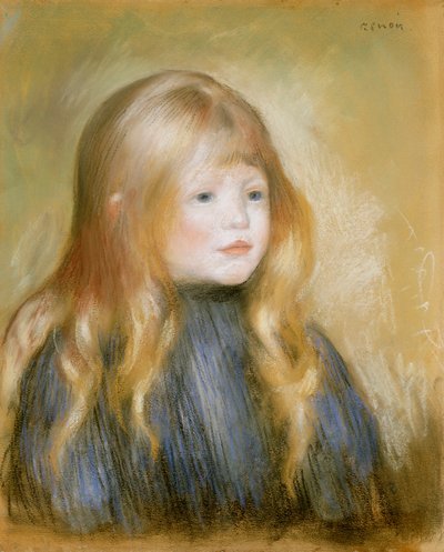 子供の頭 作： Pierre Auguste Renoir