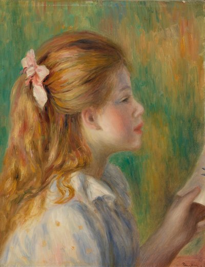 読書（ラ・レクチャー） 作： Pierre Auguste Renoir