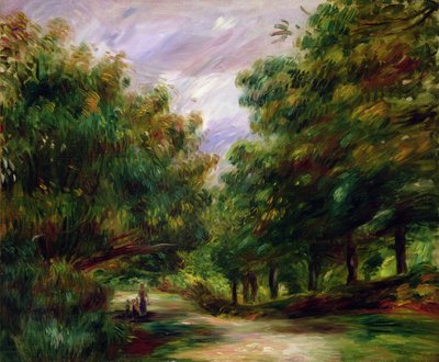 カーニュの近くの道、1905 作： Pierre Auguste Renoir