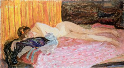 ピンクのソファ 作： Pierre Bonnard