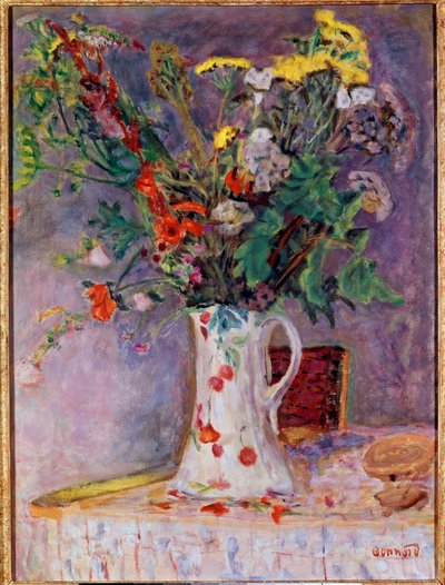 花瓶に入った花 作： Pierre Bonnard