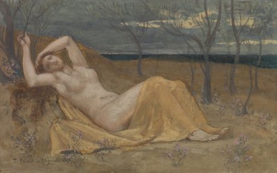 タマリス、カリフォルニア州。 1886-87。 作： Pierre Puvis de Chavannes