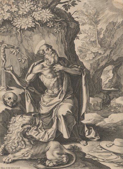 Saint Jerome,.n.d., n.d.. 作： Pieter de Jode