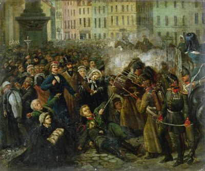 ミハルランディの虐殺、1861年4月8日 作： Polish School