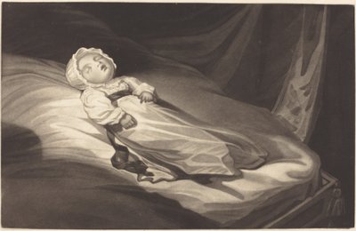 眠っている幼児 作： Probably British 19th Century