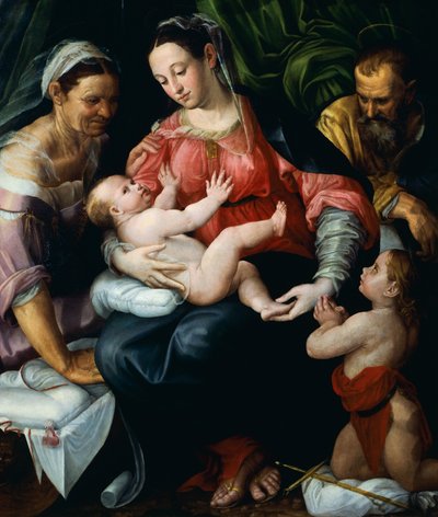 プロスペロー・フォンタナ（1512-1597）の「聖家族」。 作： Prospero Fontana