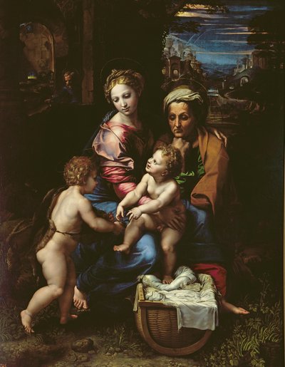 聖家族（ラペルラ）c.1518 作： Raffaello Sanzio Raphael