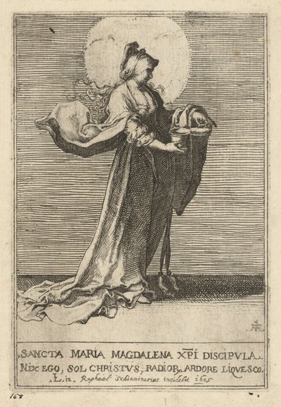 聖マグダラのマリア 作： Raffaello Schiaminossi, after Lucas van Leyden