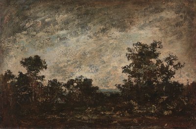 インディアン・キャンプ 1890年頃（キャンバスに油彩） 作： Ralph Albert Blakelock