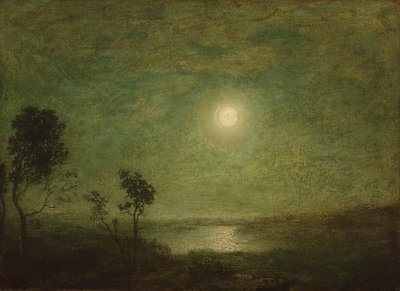 月光、1886-95年頃 作： Ralph Albert Blakelock