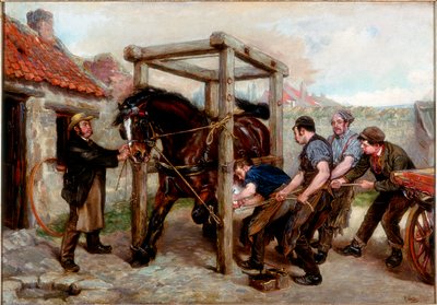 ベイマーレのシューイング、1885-90年 作： Ralph Hedley