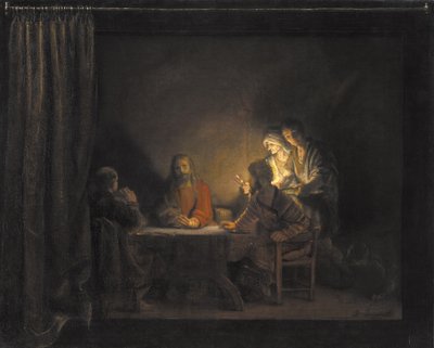 エマオでの晩餐 作： Rembrandt van Rijn (værksted)