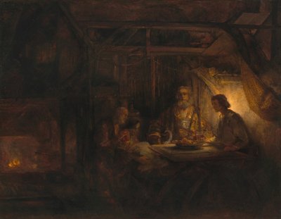 フィレモンとボーシス、1658年。 作： Rembrandt van Rijn