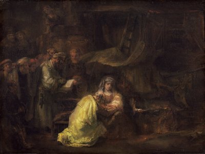 割礼、1661 作： Rembrandt van Rijn