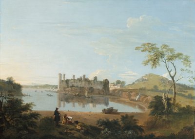 カナーボン城、1744年頃（キャンバスに油彩） 作： Richard Wilson