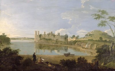 カナーヴォン城、1745～50年頃（キャンバスに油彩） 作： Richard Wilson