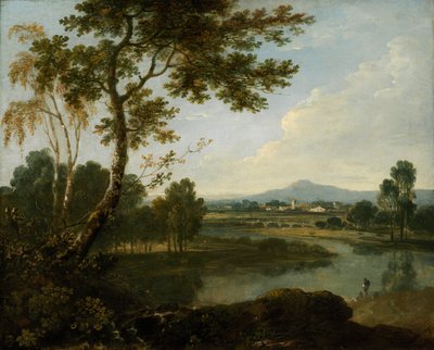 18世紀のイタリアの風景。 作： Richard Wilson