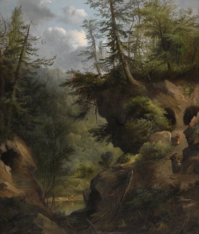 洞窟 作： Robert S. Duncanson