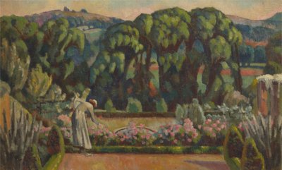 ダービンズ、ギルフォードのアーティストの庭 作： Roger Fry