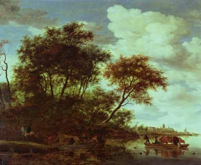 不明な画像 作： Salomon van Ruisdael or Ruysdael