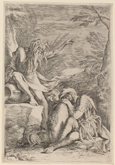 アイネイアスの夢 作： Salvator Rosa