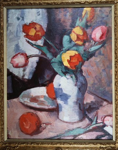 チューリップ、1928年頃 作： Samuel John Peploe