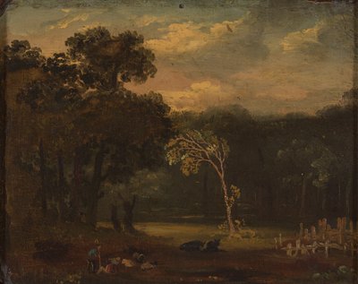 シオン公園の自然からのスケッチ 作： Samuel Palmer