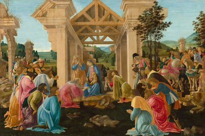 魔術師の崇拝 作： Sandro Botticelli