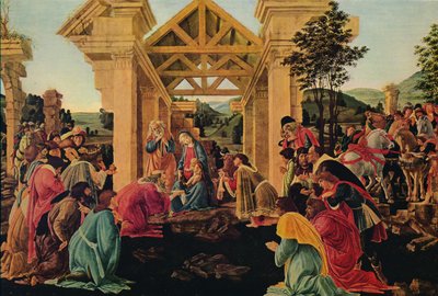 賢者の礼拝、c1475-1476 作： Sandro Botticelli