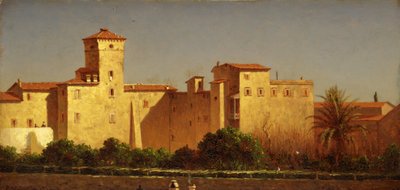 ヴィラ マルタ、ローマ、1879 年。 作： Sanford Robinson Gifford