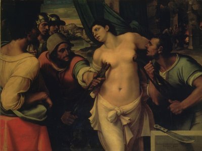 聖アガサの殉教、1520年 作： Sebastiano del Piombo