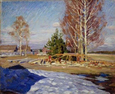 1915年の春の風景 作： Sergei Arsenevich Vinogradov