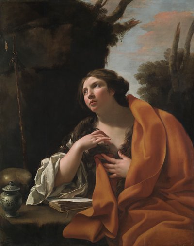 聖マグダラのマリア 作： Simon Vouet