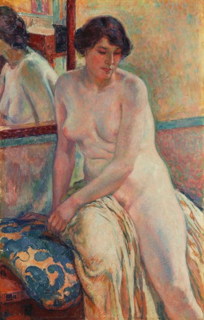 モデルの休息、1912 作： Théo van Rysselberghe