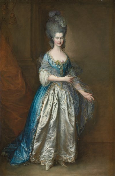 ウィリアム・ヴィルボワ夫人の肖像 作： Thomas Gainsborough