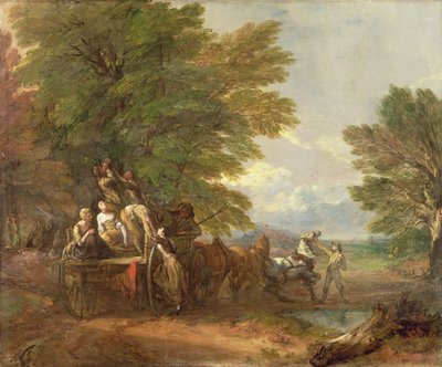 ハーヴェストワゴン、1767年頃 作： Thomas Gainsborough