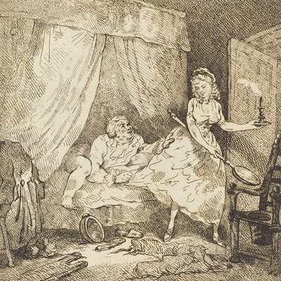 ベッドウォーマー、c。 1785年。 作： Thomas Rowlandson