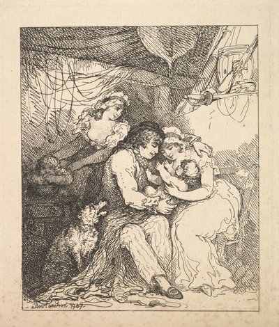 船員家族、1787年。 作： Thomas Rowlandson