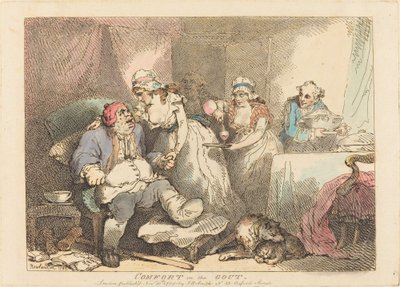 痛風の快適さ 作： Thomas Rowlandson