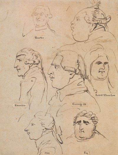 ジョージ3世と政治家の研究 作： Thomas Rowlandson