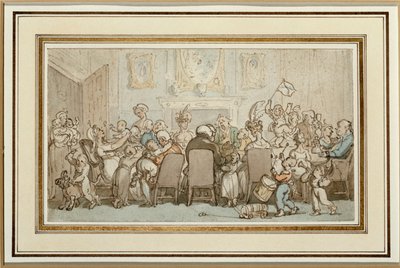 ブリードウェル家、1807 作： Thomas Rowlandson